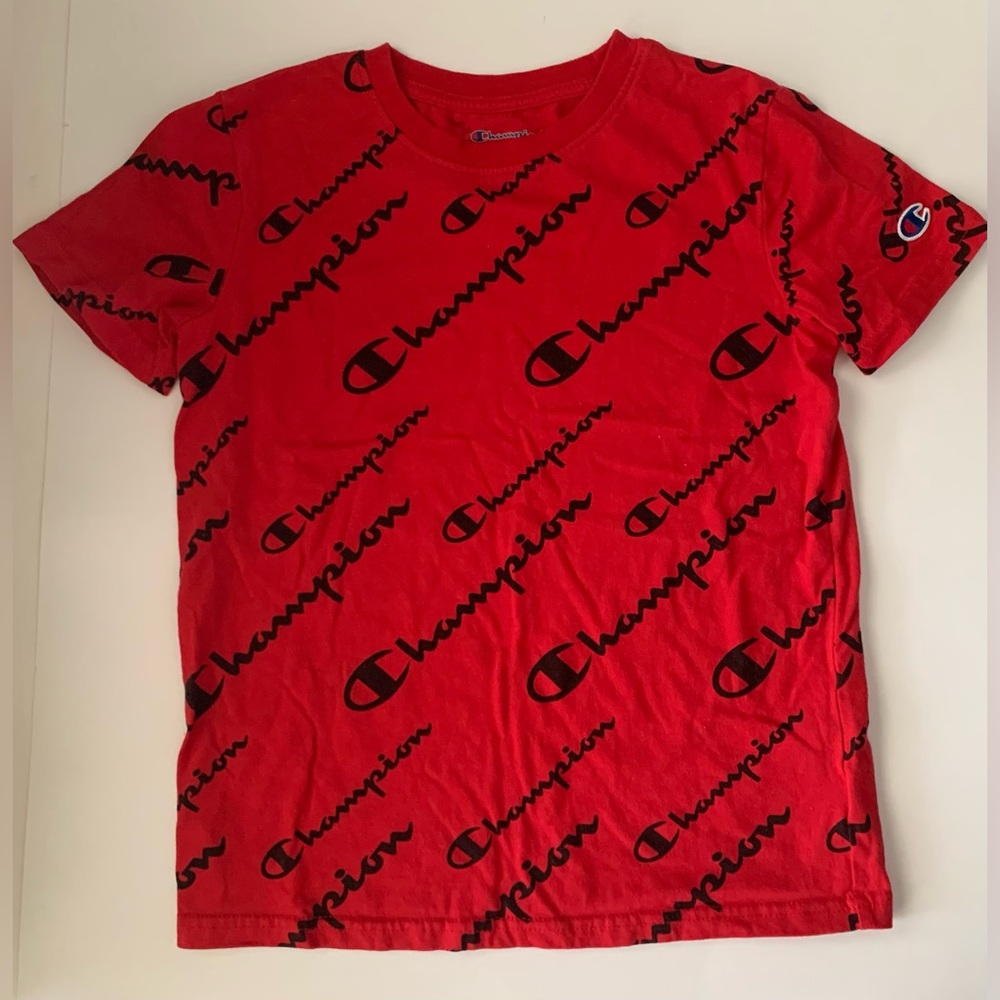 Champion T-Shirt Red Youth Boys Size M